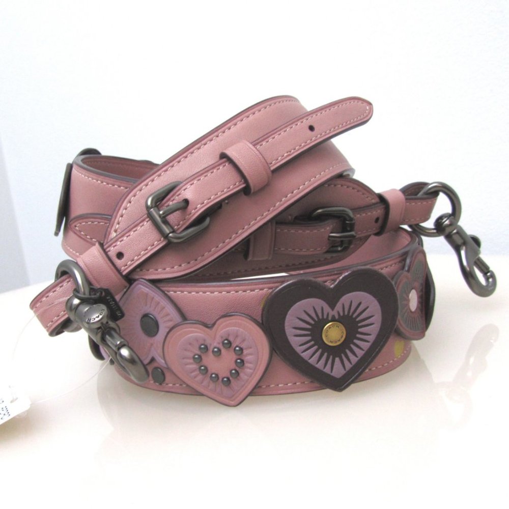 COACH Heart Applique Novelty Interchangeable Bag Strap